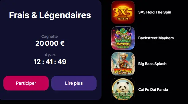 Spellen in het NV CASINO
